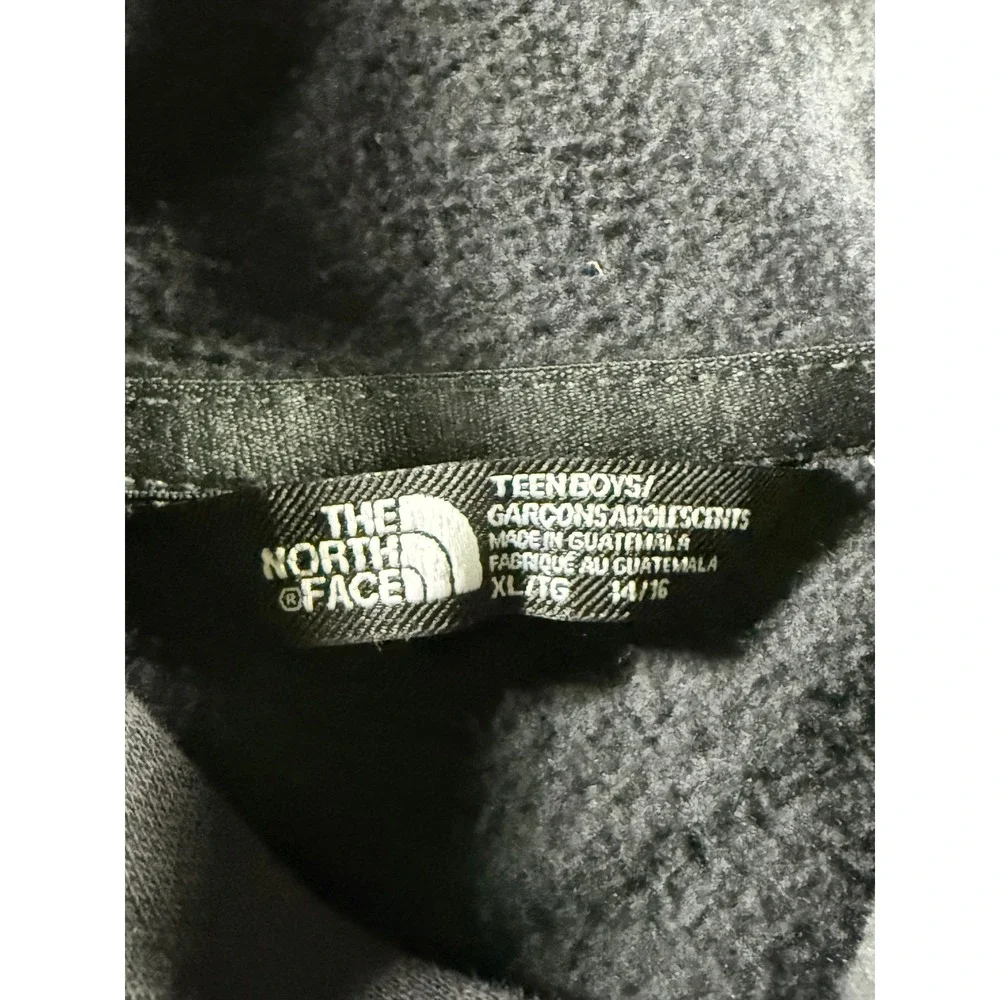 The North Face Teen Boys XL 14/16 Gray Orange‎ Never Stop Exploring Hoodie